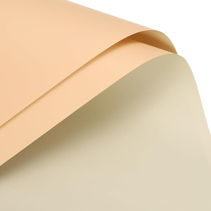 MECCANIXITY 10 Pcs Double Sided Color Flower Wrapping Paper Melon+Cool Brown 22.8"x22.8" Waterproof for Florist Bouquet Supplies, DIY Crafts, Gift Box Packaging