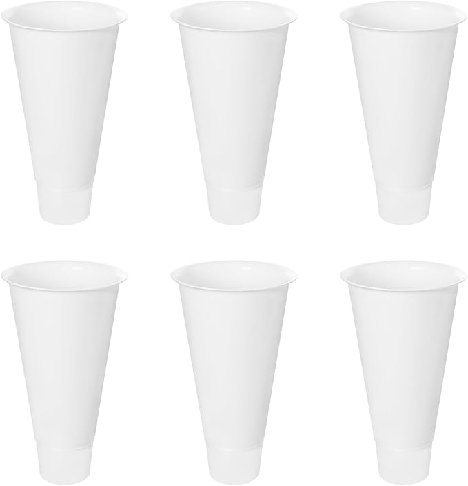 DYRABREST Flower Display Stand with Buckets, 3 Layers Metal Plant Stand with 6 Pieces Buckets, Moving Florist Bouquet Shelf for Fresh Flower Shop, for Patio Garden, Outdoor Flower Pop-Up Events