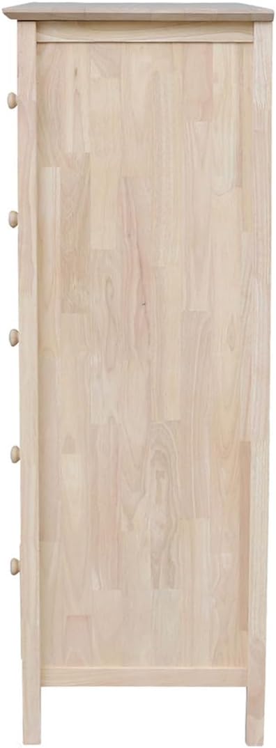 International Concepts Dresser with 5 Drawers ,Unfinished