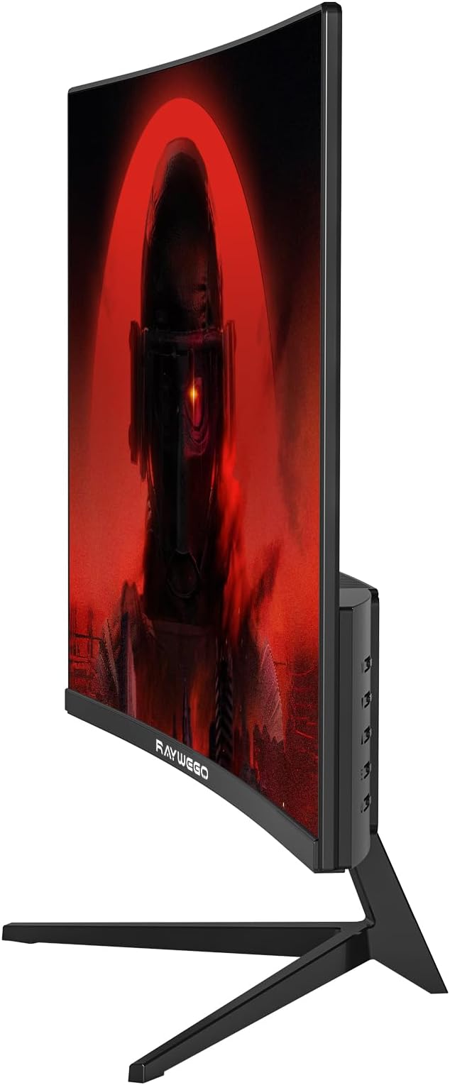 24 inch Curved Monitor 100Hz 1ms, Computer Gaming Monitor FHD 1920×1080P,3000:1 Contrast Ratio, with FreeSync & Eye-Care Technology, HDMI×1,VGA×1 for Gaming Home Office,Wall Mount Install