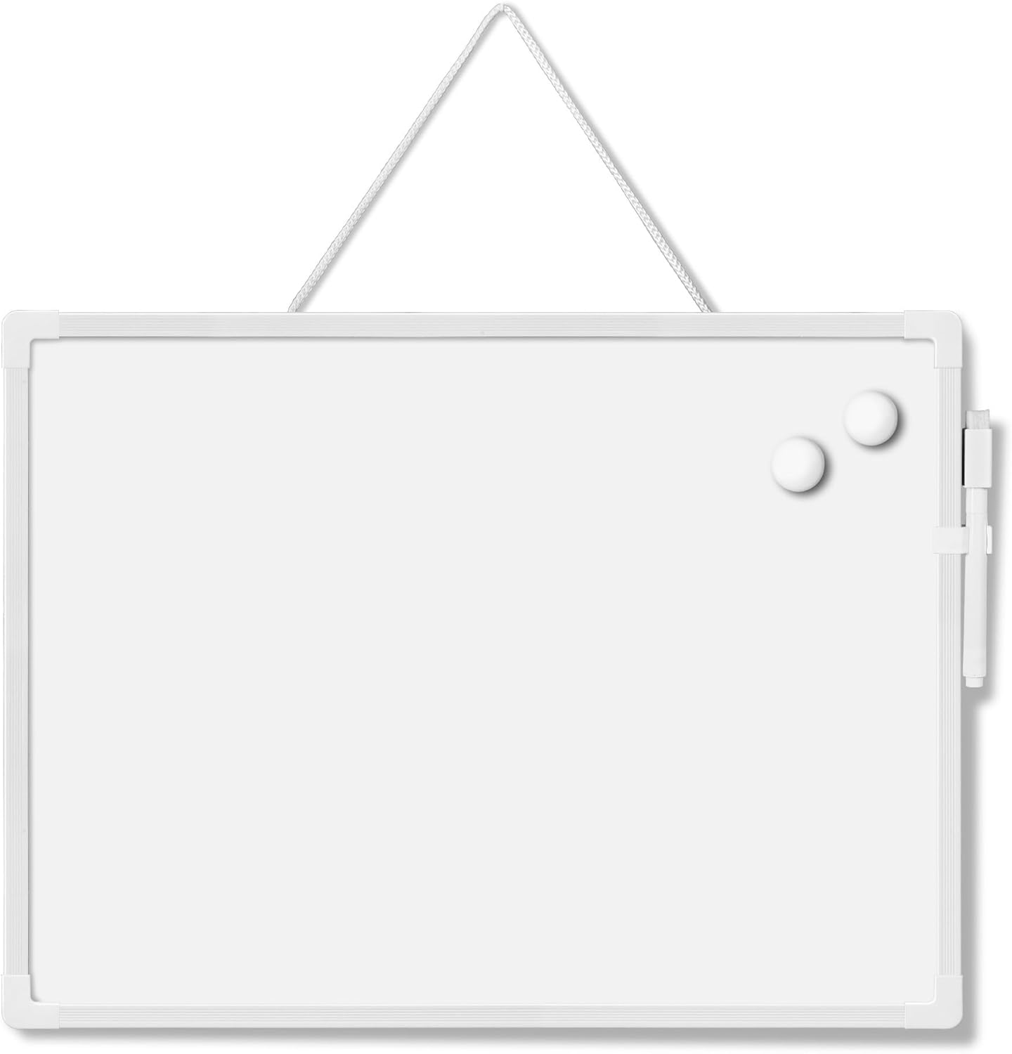 Skiennix Double-Sided Dry Erase Board - 16" x 12" Wall-Mounted Whiteboard for Home, School, Office