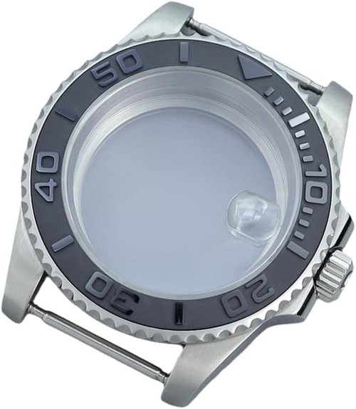 NH35 Diver Waterproof Watch Case - 40mm Sapphire Crystal Glass for NH35, NH34, NH36, Miyota 8215, ETA 2824