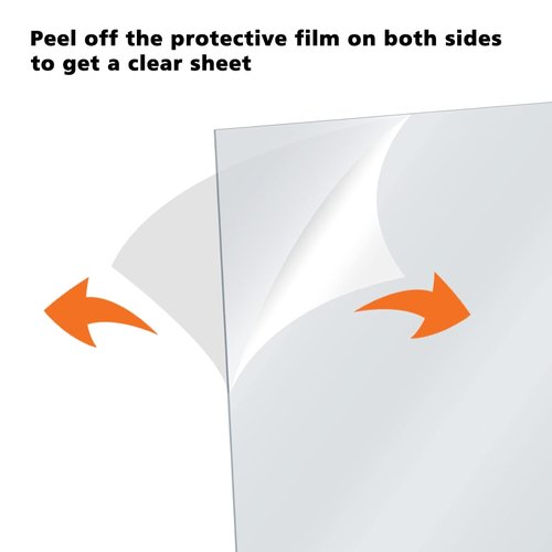 Egofine Plexiglass Sheets - Clear Acrylic Sheets 24x36” | 0.04” Thickness for Crafting & DIY Projects