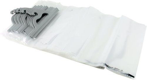 Monaco Hanging Storage Bags - 10-Pack Clear Plastic Bags for Classroom & Library | 14 x 21 Inches