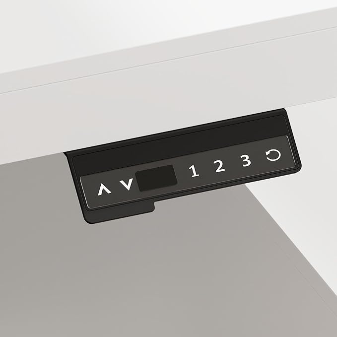 MOUMON 70.9” Electric Standing Desk with Drawer, Height Adjustable Executive Computer Desk with File Storage for Home Office, Sit Stand Desks, White, 70.9”W x 31.5”D x 29.5”-44.1”H