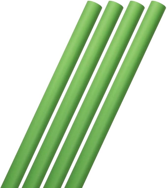 JAM Paper Gift Wrap - Matte Wrapping Paper - 100 Sq Ft Total - Matte Lime Green - 4 Rolls/Pack