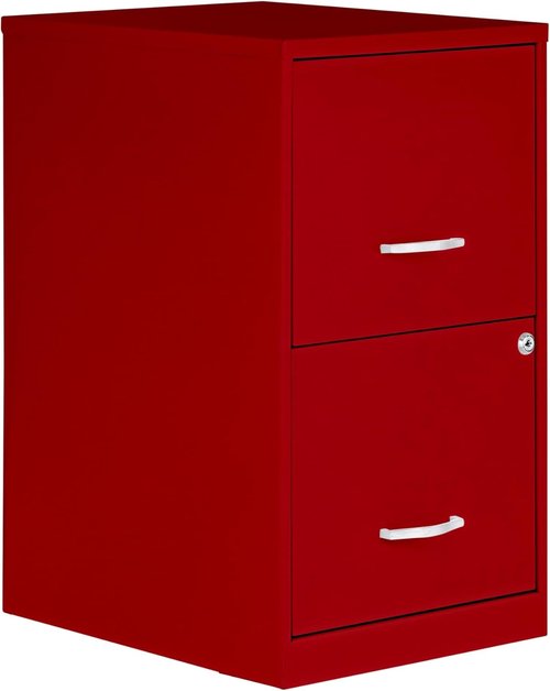 NuSparc 2 Drawer Locking Filing Cabinet - Pre-Assembled Steel Design for Home & Office | Letter-Size