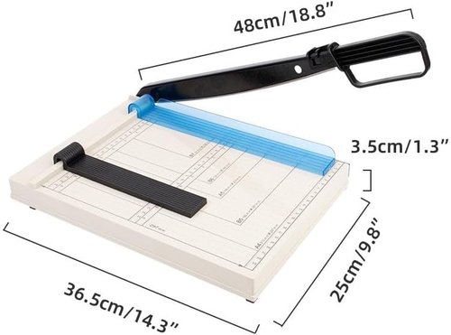Skiennix A4 Paper Cutter - Lightweight Guillotine Trimmer with 8 Sheet Capacity for Crafts & Home Use