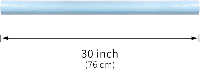 RUSPEPA 30"x 393"(32.8') Light Blue Kraft Wrapping Paper Large Jumbo Roll, Recyclable Art Gift Wrap Paper for Birthday Gift Wrapping, Table Covering, DIY Crafting, Baby Shower Bouquet Flower, 80GSM