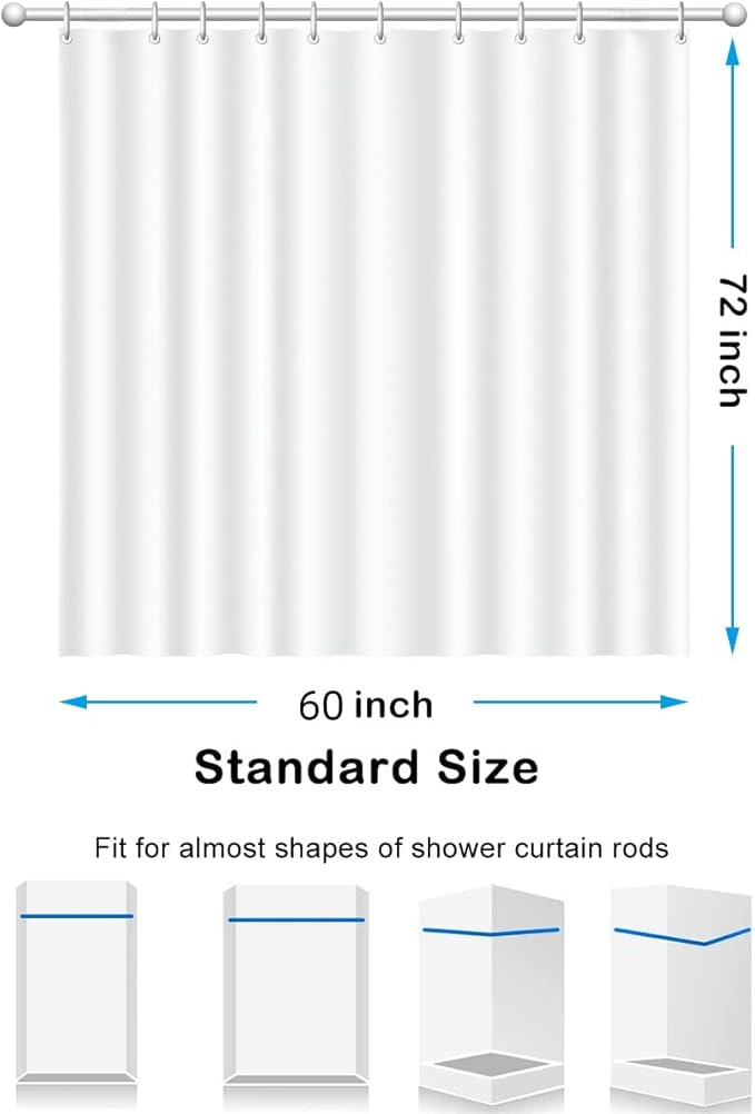 Modern Abstract Geometric Shower Curtain Sets,Orange Mid Century Art Bath Curtain for Bathroom,Waterproof Fabric Polyester Curtain with 12 Hooks, 60 x 72 Inches