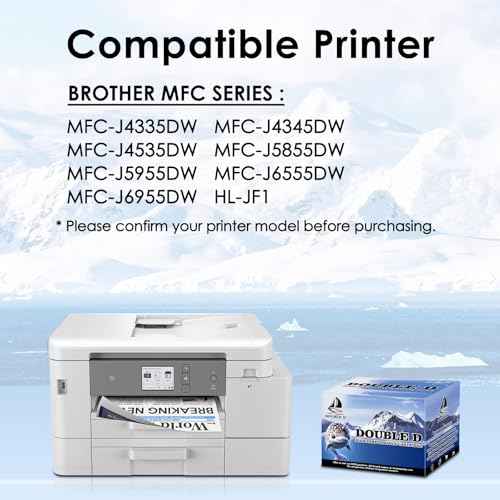 DOUBLE D LC406 Ink Cartridges Compatible Replacement for Brother LC406 LC406XL Work for Brother MFC-J4335DW MFC-J4345DW MFC-J4535DW MFC-J5955DW MFC-J6955DW MFC-J5855DW Printer (2BK/C/M/Y, 5 Pack)