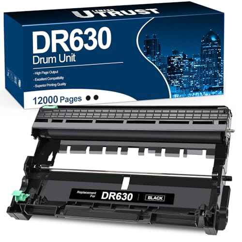 Compatible DR630 Drum Replacement for Brother DR630 DR 630 to Compatible with HL-L2300D HL-L2320D HL-L2340DW HL-L2380DW HL-L2680W DCP-L2520DW DCP-L2540DWHL-L2305W MFC-L2705DW MFC-L2707DW Printer