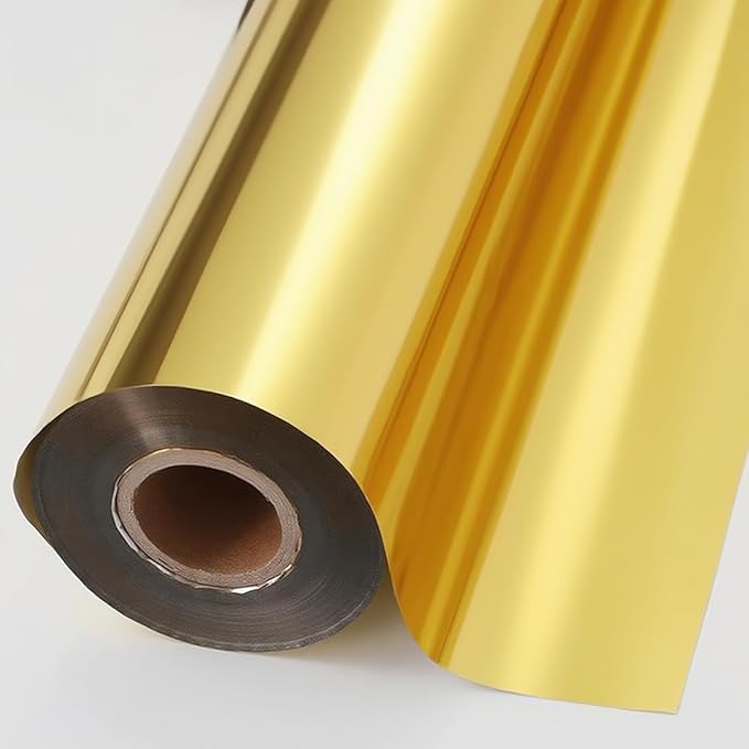 PerkHomy Colored Cellophane Wrap Roll 16" x 100' 3 Mil Thick Cellophane For Gift Basket Treats Goodie Wrapping Craft Flower Bouquet Plastic (Reflective, 100ft (16in Width))