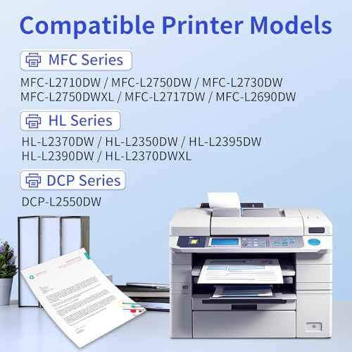 TN760 Toner 2 Pack Compatible with Brother Toner tn-730/tn-760 Replacement for tn760 Toner for Brother Printer MFC-L2710DW MFC-L2750DW DCP-L2550DW HL-L2370DW Printer,Toner tn-730/tn-760