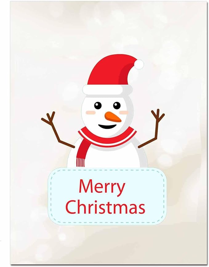 DUGUTUL Thick Christmas Stationery Paper, Holiday Letters, Printer Paper, 48 Sheets, 8.5 x 11 Inch (D-1)
