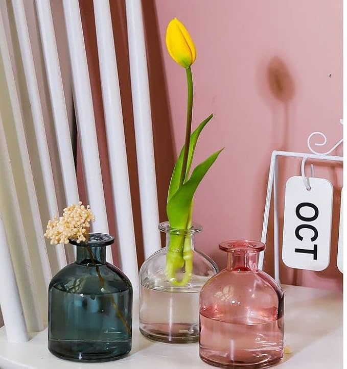Empty Glass Diffuser Bottles Refillable Glass Container Jar 150ml / 5oz Fragrance Accessories DIY Replacement Diffuser Bottle for Essential Oils Reed Sticks Crafts Spa Home Decoration (Amber)