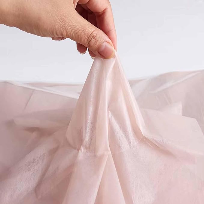 FAYADA Flower Wrapping Paper Bouquet, Korean Cotton Wrapping Floral Paper,Withdrawable Lining,40 Small sheets Non-Woven Waterproof for Fresh Flowers (Pink)