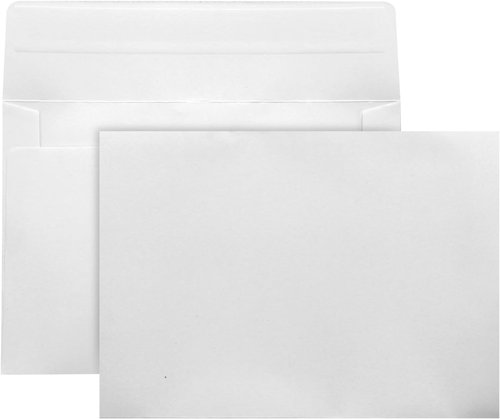 50 Pack White A4 Envelopes | Self-Sealing 4x6 Envelopes for Invitations, Photos & Cards