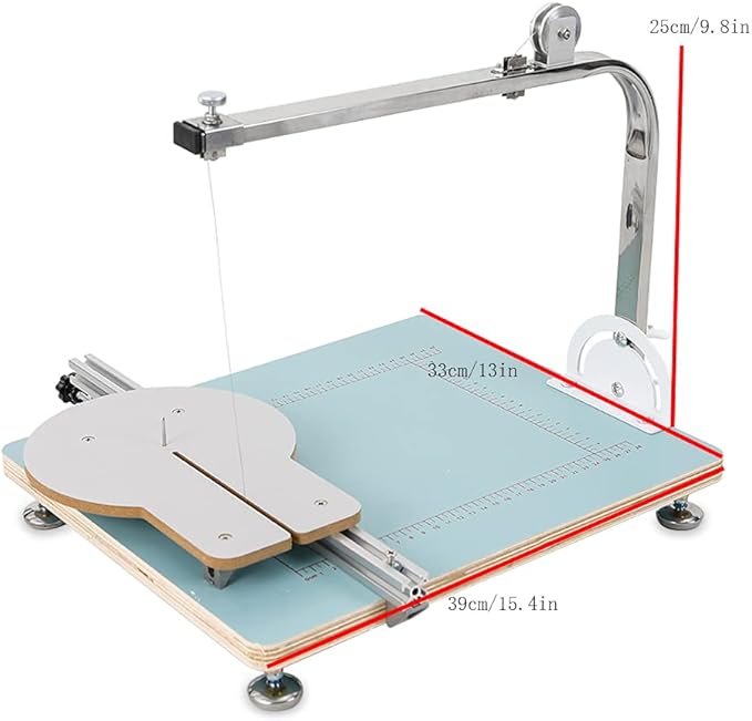 11'' *10'' Hot Wire Cutter, 0-500℃ Foam Cutting Machine, 72W Electric Styrofoam Cutter with16.4ft Heating Wire for Foam Sponge KT Board Ribbon Pearl Cotton