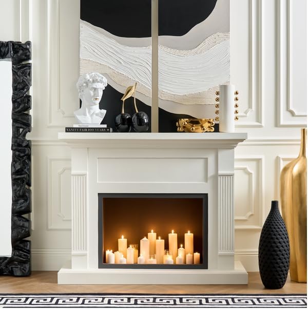 Z Gallerie Cairo Floor Vase - Geometric Faceted Tall Vessel (Plant Not Included) - Black