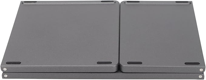 Wisoqu Foldable Keyboard with Touchpad, 3 Folding Wireless Keyboard 63 Keys 10m Connection USB Charging, for iOS for Laptop Tablet Smartphone (Dark Gray)