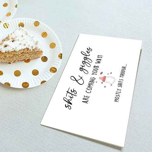 Funny Baby Shower Congrats Card for New Parents, Pregnancy Announcement Gift for Family Friends, Hilarious Newborn Hello Card