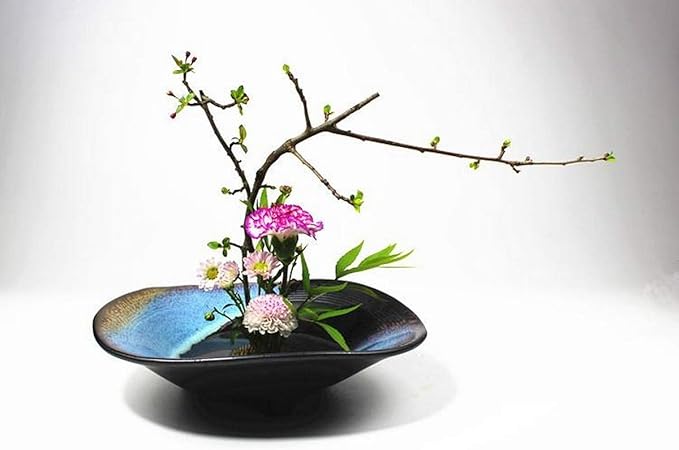JapanBargain 2301, Flower Frog Japanese Ikebana Kenzan for Flower Arrangements Brass Floral Arranging Pin Needle Holder Sun and Moon Made in Japan, 3-3/4" x 2-1/4"
