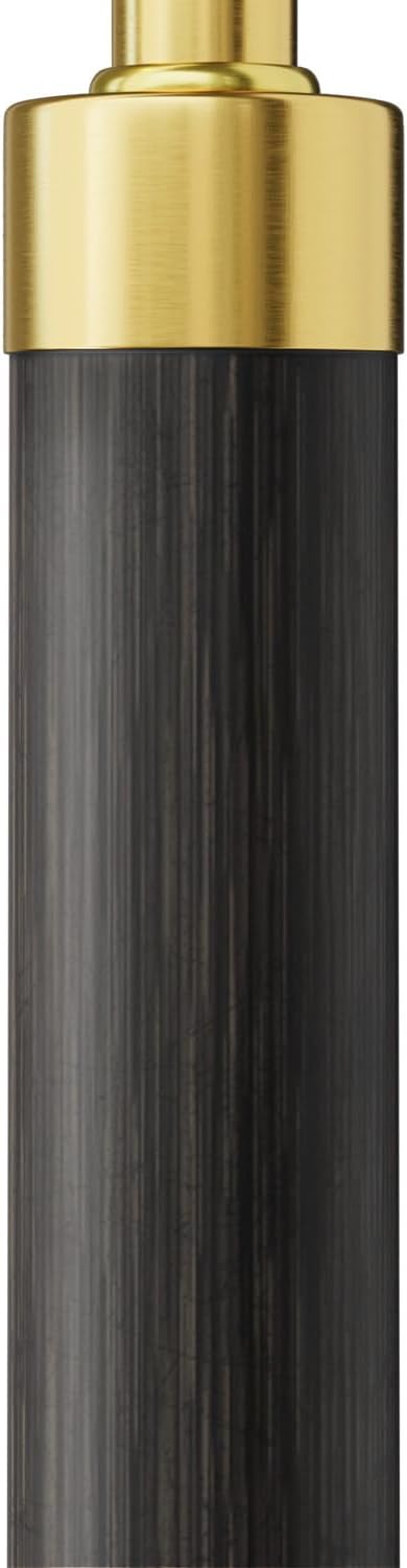 63" Wood Floor Lamp for Living Room Dimmable Standing Lamp with Remote & Foot Switch, 3 Color Temperatures Tall Lamp Mid Century Modern Floor Lamp for Bedroom Office, 9W Bulb Included, Wood Black