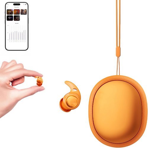 NE76 Bluetooth Sleep Earbuds - AI Translation Headphones with 150 Languages | Waterproof Mini Design for Side Sleepers