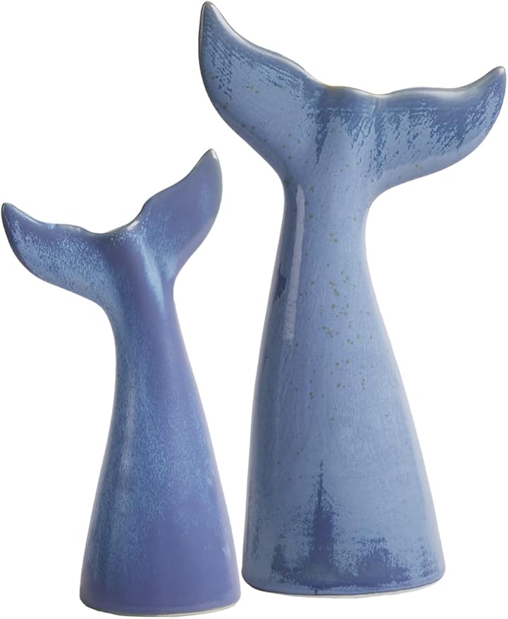 SEINHIJO Ceramic Flower Vase Modern Decor Sculpture Table Centerpiece Statue Home Gifts Arts 8.3inch