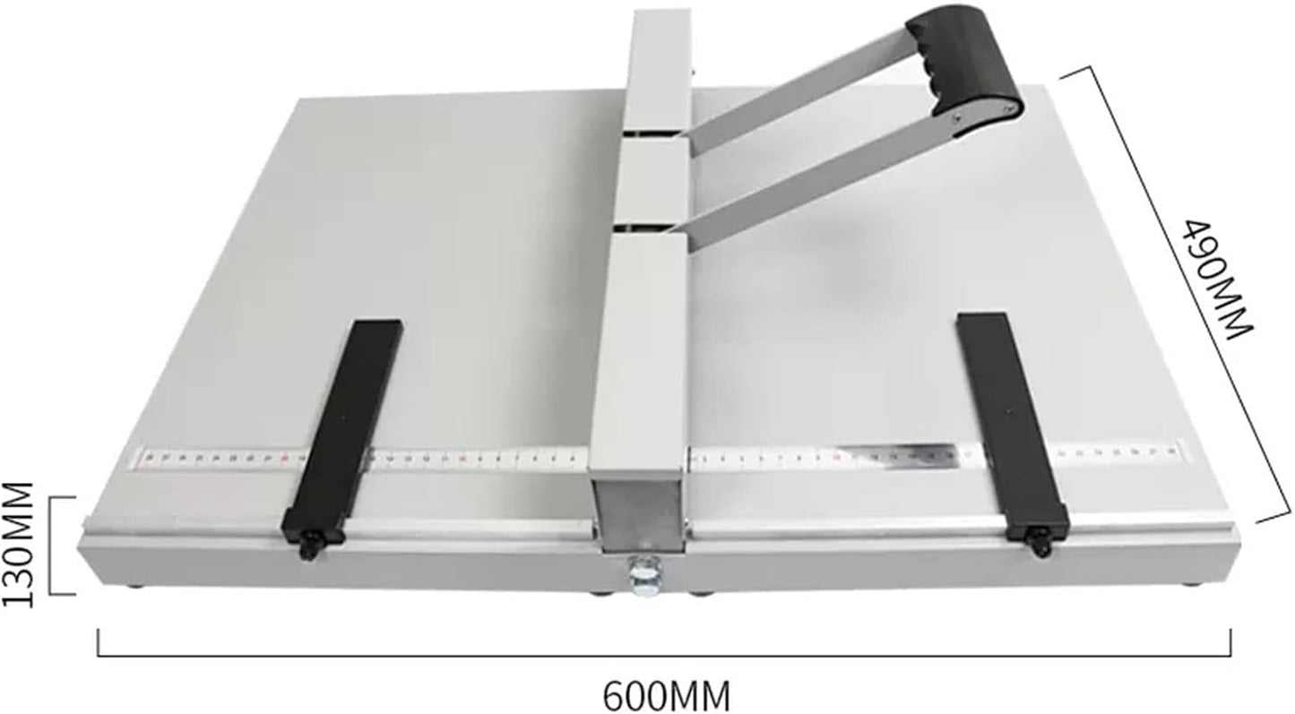 Skiennix Manual Creasing Machine - Heavy Duty Paper Folding & Scoring Tool with Positioning Ruler
