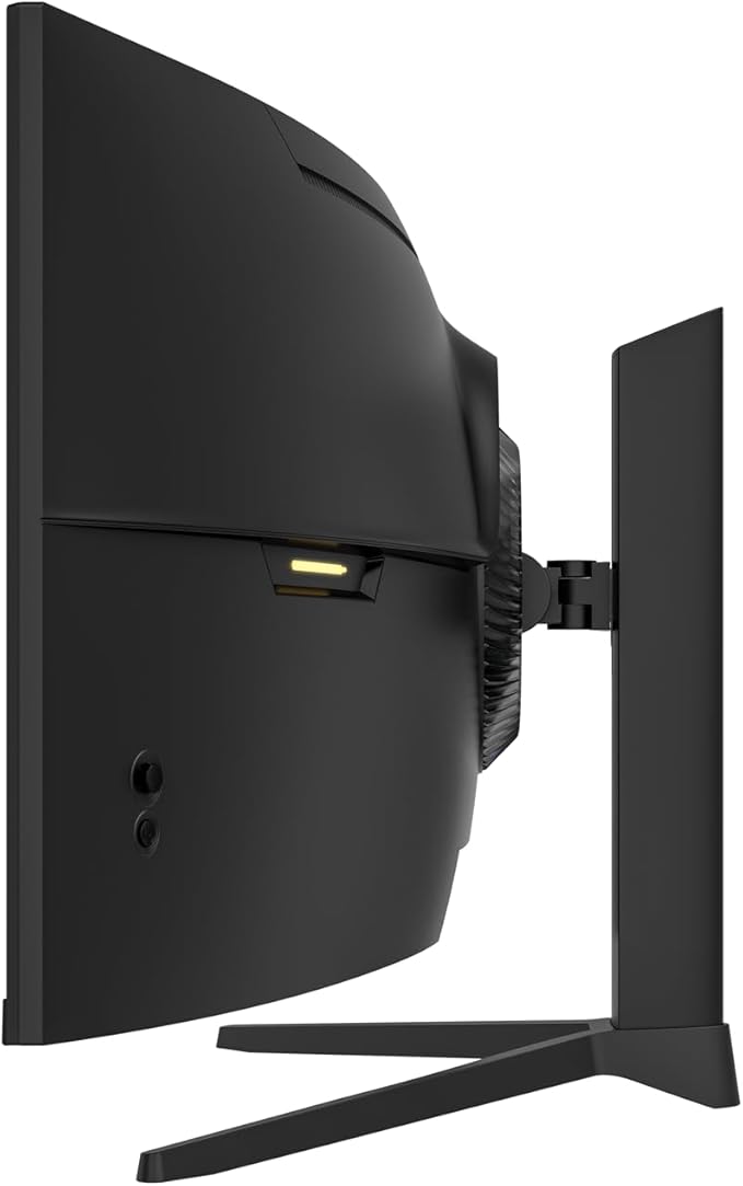 ZZA 49 Inch Curved Monitor, 32:9 Dual QHD 5120x1440 Ultrawide Curved Monitor, 120Hz with 1500R Curvature, 120% sRGB, Height Adjustable Stand, HDMI 2.1 & DisplayPort 1.4