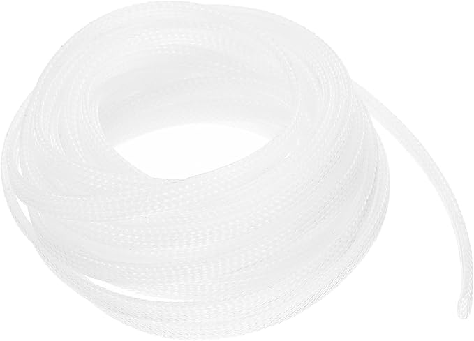 uxcell PET Expandable Sleeving 20ft 1/4" Clear Cable Management Sleeve Cord Organizer for Wrap Protect Cable