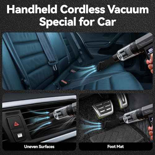 Electric Air Duster, Four-Speed Adjustable Speed ??110000RPM Compressed Air Duster with LED Light, Rechargeable Blower, Dust Collector for Computers, Keyboards, Home, Outdoor and Car