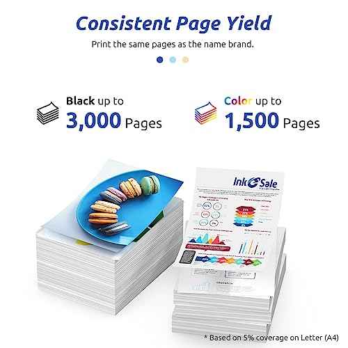 INK E-SALE Compatible 3033XXL Ink Cartridge Replacement for Brother 3033 XXL LC3033XXL LC3033 Ink Cartridge for use with Brother MFC-J805DW MFC-J815DW MFC-J815DWXL MFC-J995DWXL Printer 4 Pack