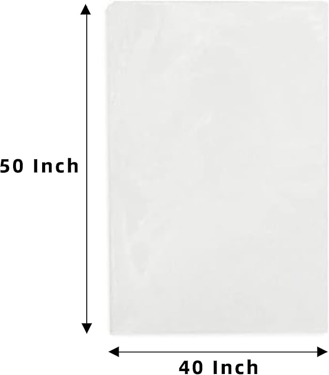 Yotelab Extra Large Cellophane Bags, 40x50 Inch Clear Cellophane Wrap for Gift Baskets, 10Pcs Jumbo Huge Clear Basket Bags