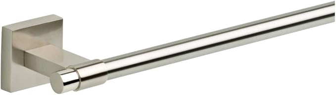 Franklin Brass Maxted (1-Pack) 24" Towel Rack for Bathroom, Satin Nickel Towel Bar for Bathroom Wall Towel Holder Rod Wall Mounted Bathroom Accessories MAX24-SN