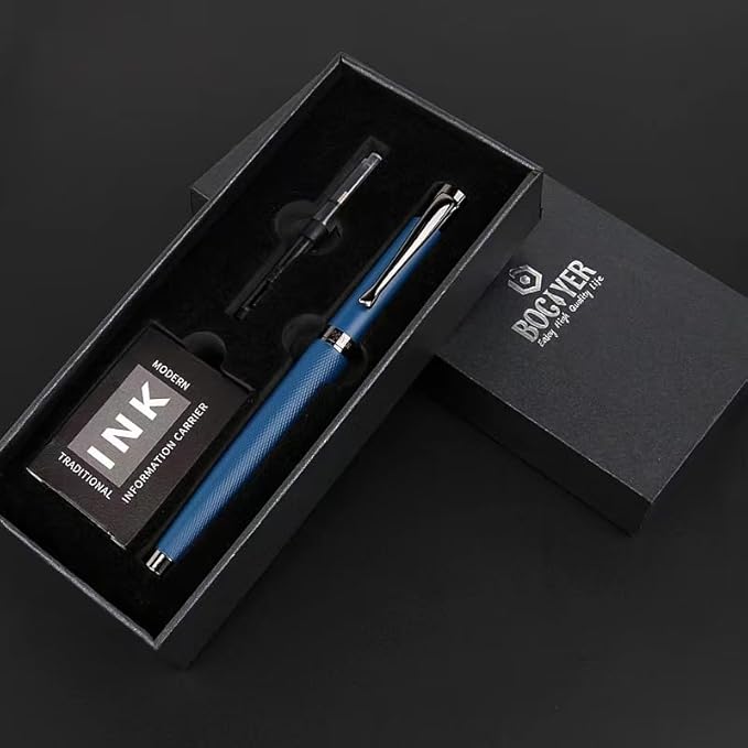 BOCIYER Luxury Fountain Pen Set,Ink Pen for Smooth Writing,Medium Nib,Includes 10 Ink Cartridges&Ink Converter,Best Pen Gift Case for Men & Women,fancy,calligraphy,Executive,Office pen-Green