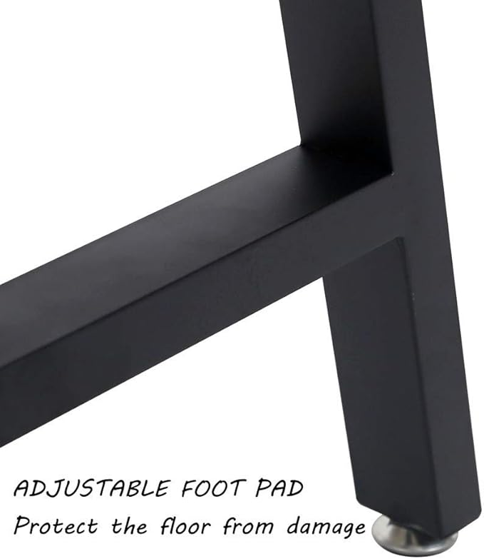 TIEOU Metal Legs for Table A Shape 28" H Tall Industrial Black Table Legs Heavy Duty Metal Desk Legs Set of 2(Without Boards)