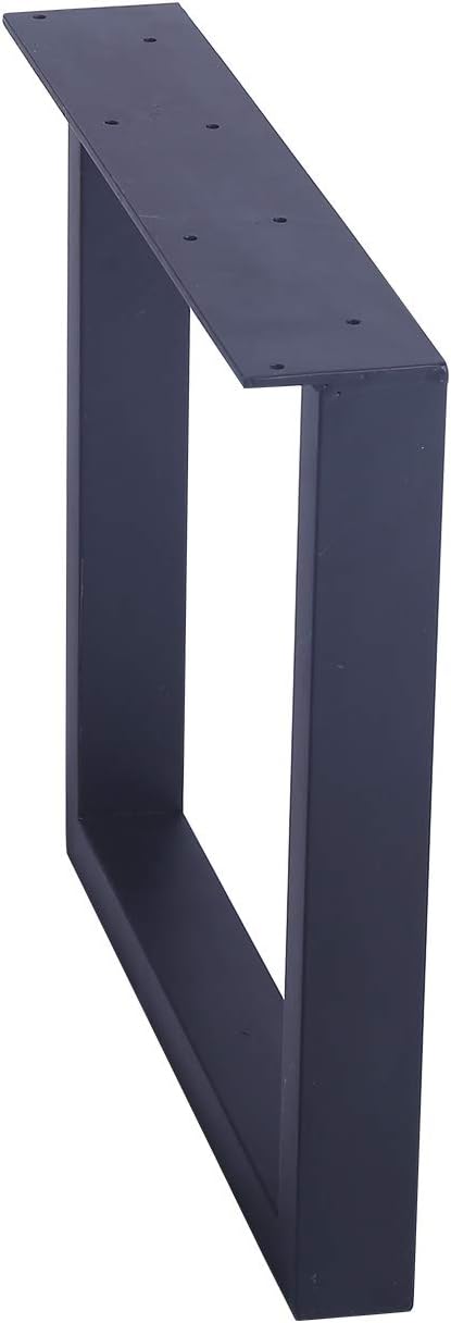 MBQQ Furniture Legs 15.7”Height 17.7”Wide Rustic Decory Square Tube Table Legs,Heavy Duty Metal Desk Legs,Dining Table Legs,Industrial Modern, DIY Iron Bench Legs