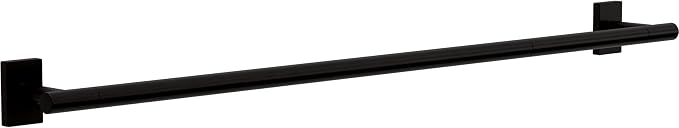 Franklin Brass Hartwell (1-Pack) 18'' Towel Rack w/ 6" Extender for Bathroom Matte Black Towel Bar for Bathroom Wall Mounted Towel Holder Rod HRT26-MB