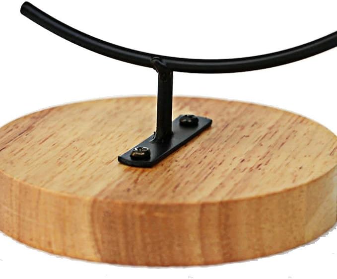 YY YEARCHY Awesomes Terrarium Ornament Display Stand Metal Stand Air Plant Stand Flower Pot Stand Holder Iron Pothook Stand for Hanging Glass Terrarium Globe Ball (2, Black)