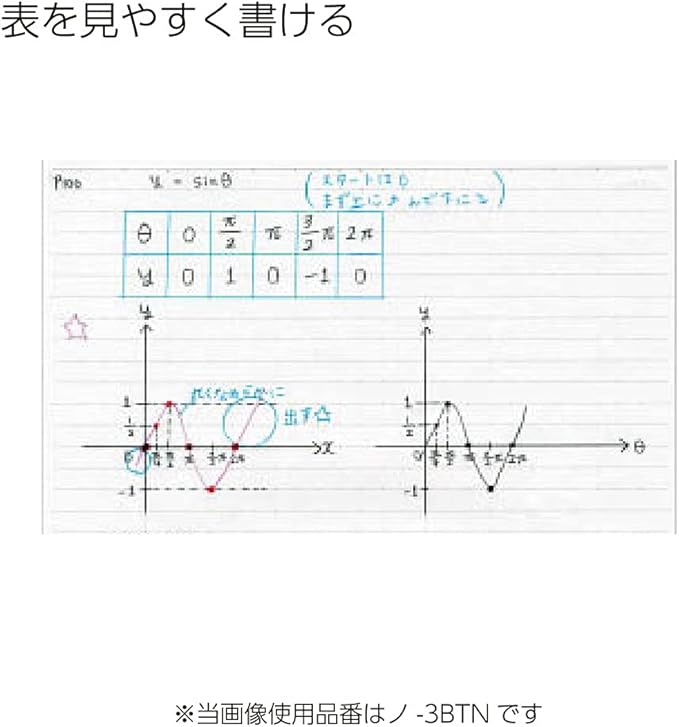 Kokuyo Campus Loose Leaf Paper, B5 Filler Paper with B 6mm Dot Ruled, 100 Sheets 75 GSM Sarasara Smooth Writing, 26 Holes, 10-1/4"x7-1/4” Binder Notebook Bleed Resistant Paper. Japan Import (NO-836BT)
