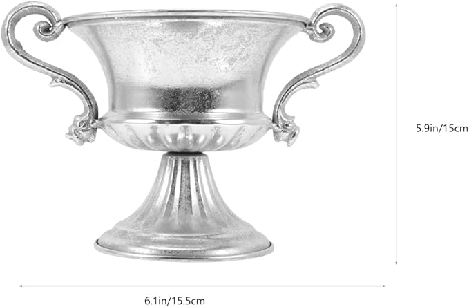 BESPORTBLE Vintage Iron Flower Vase Elegant Decorative Container for Home Decor for Banquets and Weddings Unique Artistic Design Quality Material