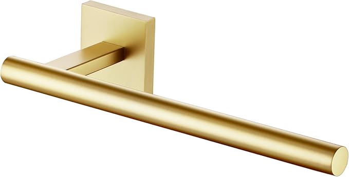 KOKOSIRI Bathroom Towel Bar Gold Hand Towel Holders Wall Mount Toilet Kitchen Cabinet Paper Holder Stainless Steel Bath Accessories, B3008BG