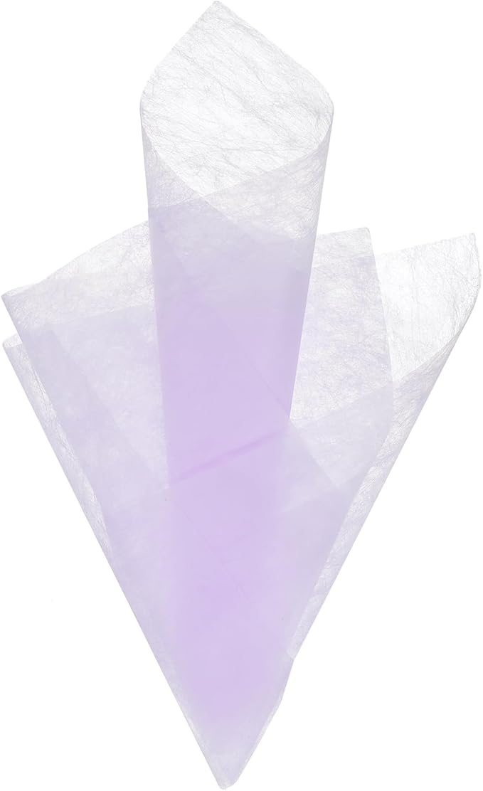 PATIKIL 11.8 Inches Tissue Flower Wrapping Paper, 132 Sheets Waterproof Floral Bouquet Wraps Gift Packaging Tissue for Party Birthday Wedding Holiday Decorations Crafts, Light Purple