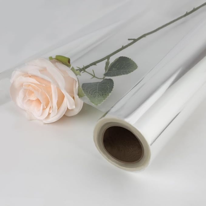 Clear Plastic Halloween Cellophane Wrap Roll for Gift Baskets(31.5 in x 98 ft), Large Transparente Wrapping Paper for Flower Bouquet Floral Food Art Craft Cellophane Sheets Cello Bags Stocking Stuffers