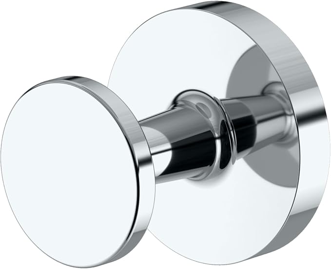 Gatco Bath Towel Hook | Retro–Modern Wall Hook for Robes, Towels, and Clothes | Gibson 5215, Chrome