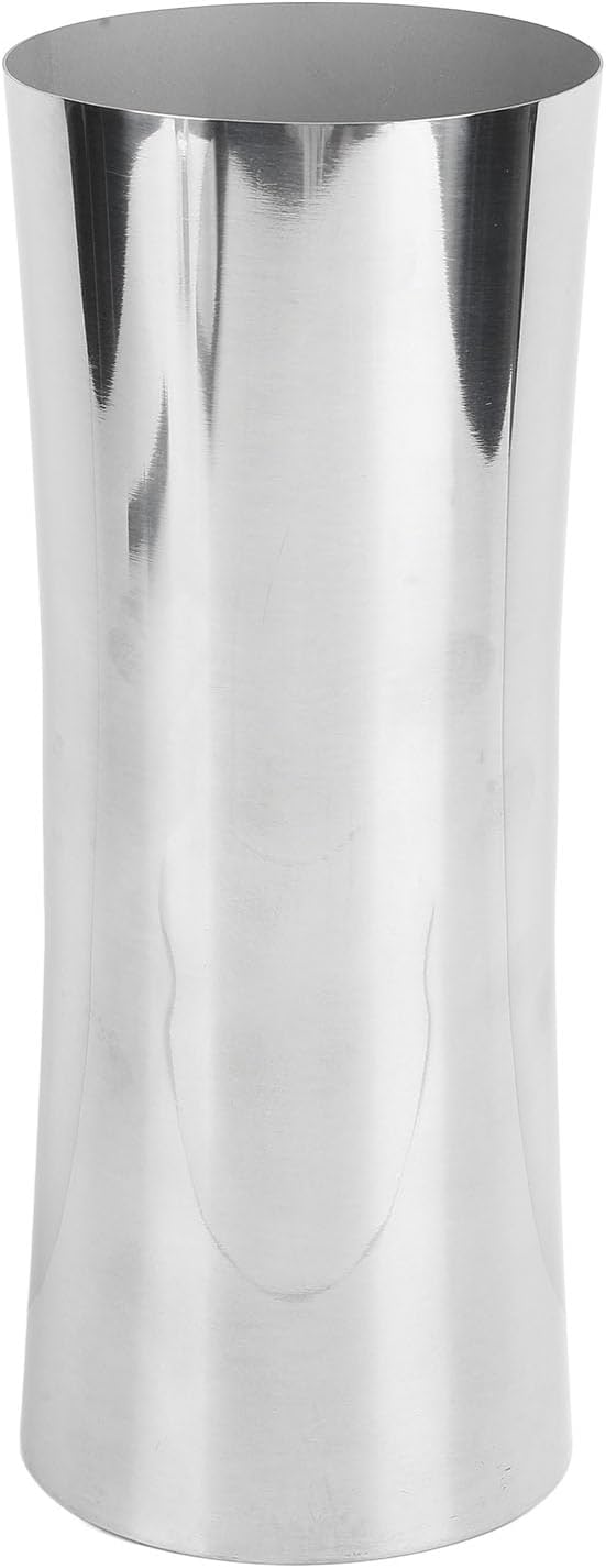 Hapivida Stainless Steel Vase, Metal Vase Centerpiece Decoration Tabletop Flower Silver Vases, Elegant Flower Vase for Office Home Wedding Decoration