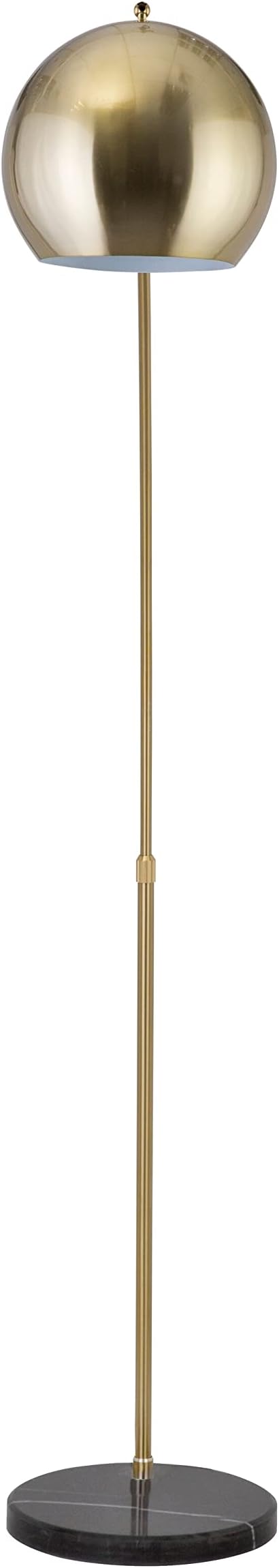 Major-Q Modern Standing Adjustable Floor Lamp with Metal Dome Shade & Marble Base for Living Room - Corner Light Arc Lamps for Bedrooms in Brass Gold Finish, 99-1023F
